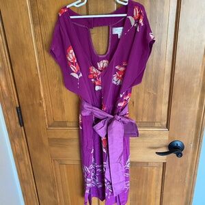 Anthropologie Moulinette Soeurs silk dress sz 6